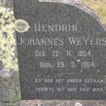 WEYERS Hendrik Johannes 1954-1964