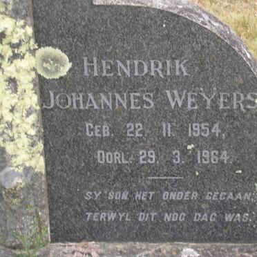 WEYERS Hendrik Johannes 1954-1964