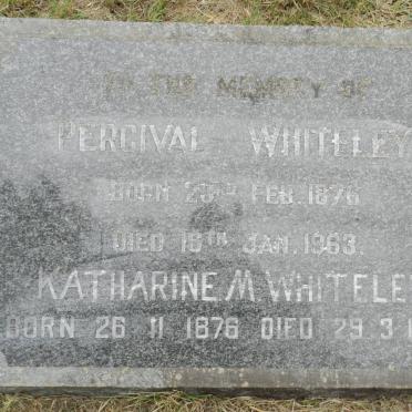 WHITELEY Percival 1876-1963 &amp; Katharine M. 1876-1969