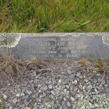 WINTER Eliza Jane 1880-1953