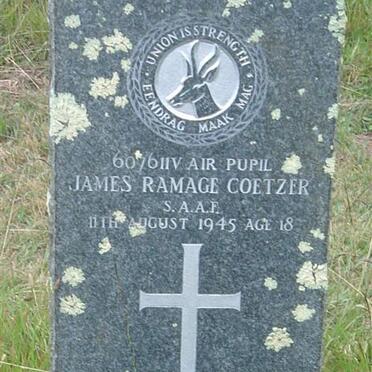 COETZER James Ramage  -1945