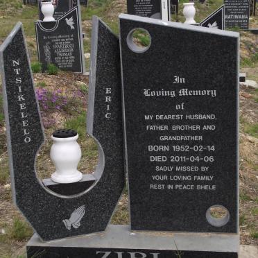 ZIBI Ntsikelelo Eric 1952-2011