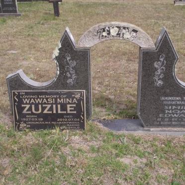 ZUZILE Similo Nqayi Edward 1919-1999 &amp; Wawasi Mina 1927-1910