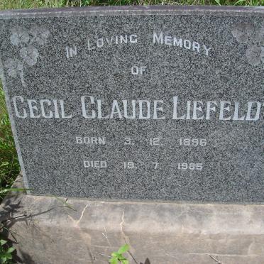 LIEFELDT Cecil Claude 1896-1985