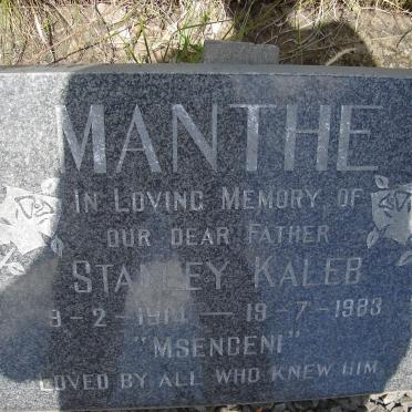 MANTHE Stanley Kaleb 1914-1983