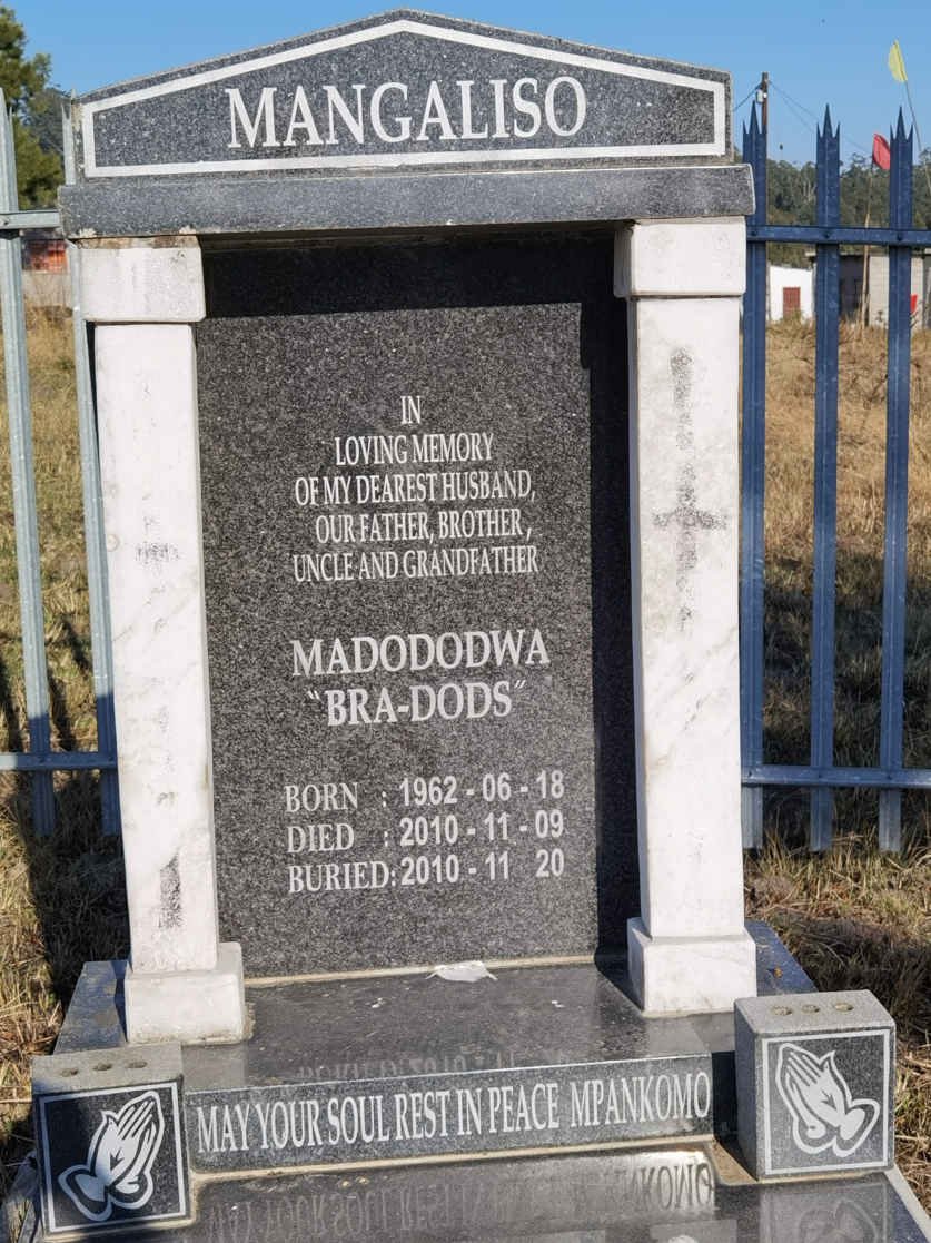 MANGALISO Madododwa 1962-2010