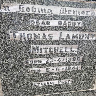 MITCHELL Thomas Lamont 1883-1941