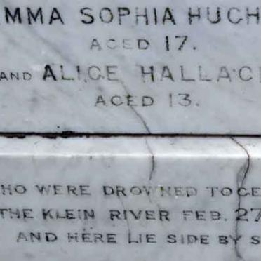 HUGHES Emma Sophia -1875 :: HALLACK Alice -1875