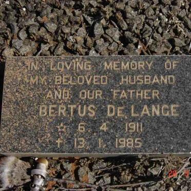 LANGE Bertus, de 1911-1985