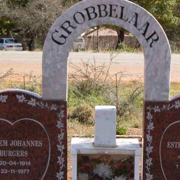 GROBBELAAR Willem Johannes Burgers 1914-1977 &amp; Esther Magdulda 1921-1995