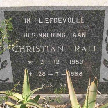 RALL Christian 1953-1988