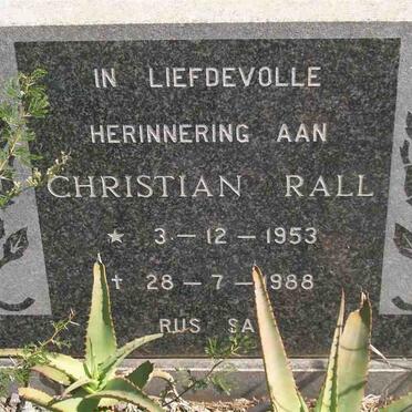 RALL Christian 1953-1988