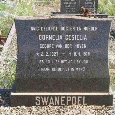 SWANEPOEL Cornelia Gesielia nee VAN DER HOVEN 1927-1975