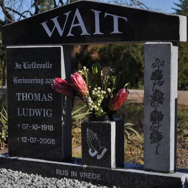WAIT Thomas Ludwig 1918-2008