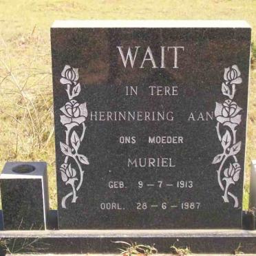 WAIT Muriel 1913-1987