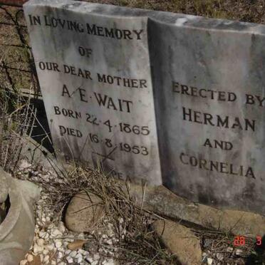 WAIT A.E. 1865-1953