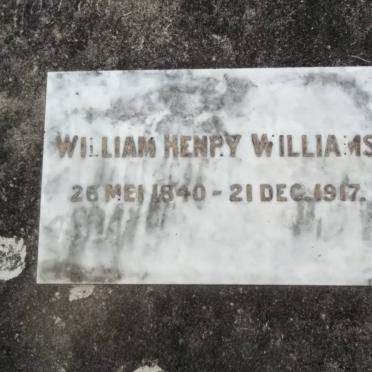 WILLIAMS William Henry 1840-1917