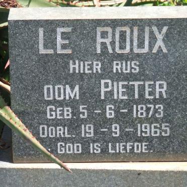 ROUX Pieter, le 1873-1965