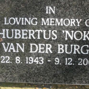 BURGH Hubertus, van der 1943-2008