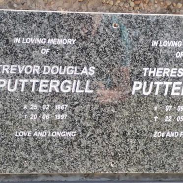 PUTTERGILL Trevor Douglas 1967-1997 &amp; Theresa Lee 1970-2011