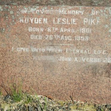 PIKE Royden Leslie 1901-1953