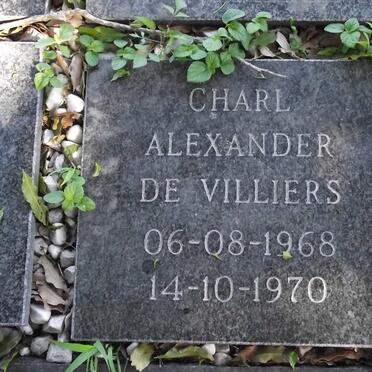 VILLIERS Charl Alexander, de 1968-1970