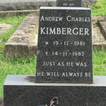 KIMBERGER Andrew Charles 1981-1985
