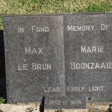 BRUN Max, le :: LE BRUN Joyce :: BOONZAAIER Marie