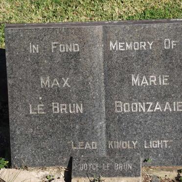 BRUN Max, le :: LE BRUN Joyce :: BOONZAAIER Marie