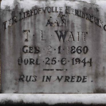 WAIT T.L. 1860-1944