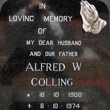COLLING Alfred W. 1900-1974