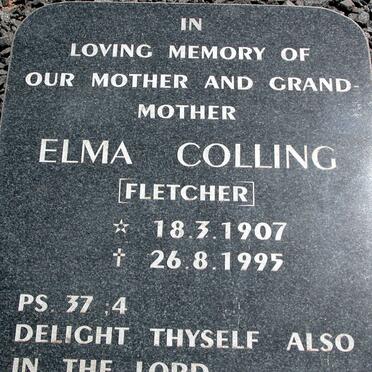 COLLING Elma nee FLETCHER 1907-1995