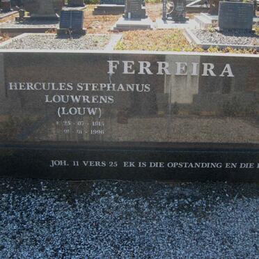FERREIRA Hercules Stephanus Louwrens 1915-1996