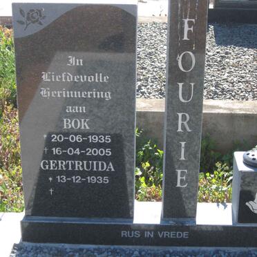FOURIE Bok 1935-2005 &amp; Gertruida 1935-