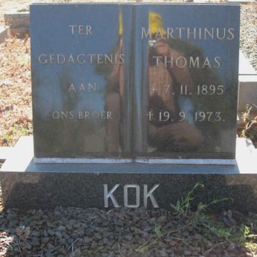 KOK Marthinus Thomas 1895-1973