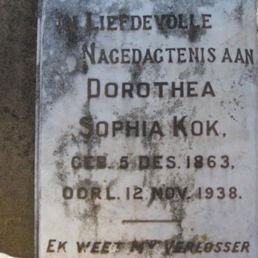 KOK Dorothea Sophia 1863-1938