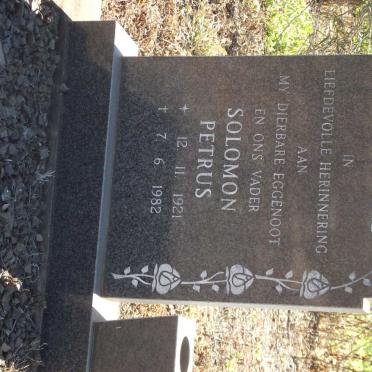 MARAIS Solomon Petrus 1921-1982
