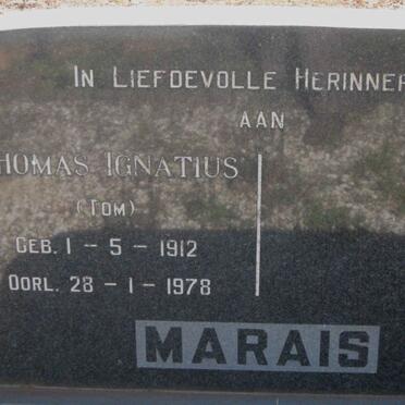 MARAIS Thomas Ignatius 1912-1978