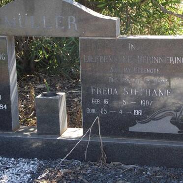 MULLER Freda Stephanie 1907-1961