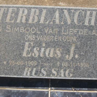 TERBLANCHE Esias J. 1909-1998