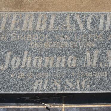 TERBLANCHE Johanna M.M. 1916-2000