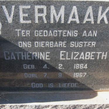 VERMAAK Catharina Elizabeth 1884-1967
