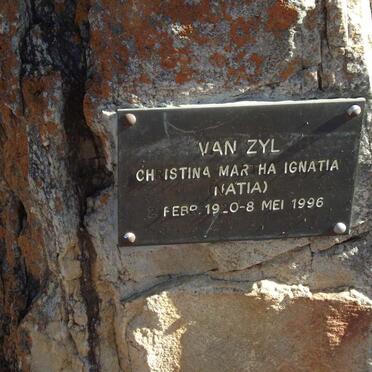ZYL Christina Martha Ignatia, van 1920-1996