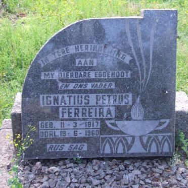 FERREIRA Ignatius Petrus 1917-1960