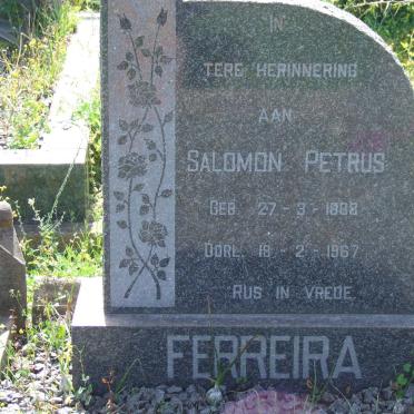 FERREIRA Salomon Petrus 1888-1967