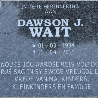 WAIT Dawson J. 1934-2011