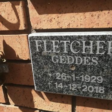 FLETCHER Geddes 1929-2018