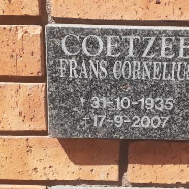 COETZEE Frans Cornelius 1935-2007