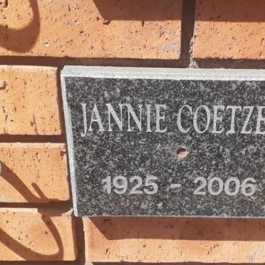 COETZEE Jannie 1925-2006