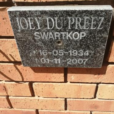 PREEZ Joey, du 1934-2007